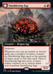 Smoldering Egg // Ashmouth Dragon (Extended Art) [Innistrad: Midnight Hunt] | Jack's On Queen