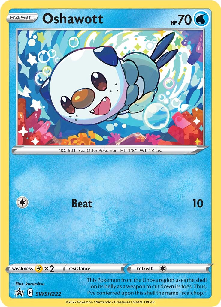 Oshawott (SWSH222) [Sword & Shield: Black Star Promos] | Jack's On Queen