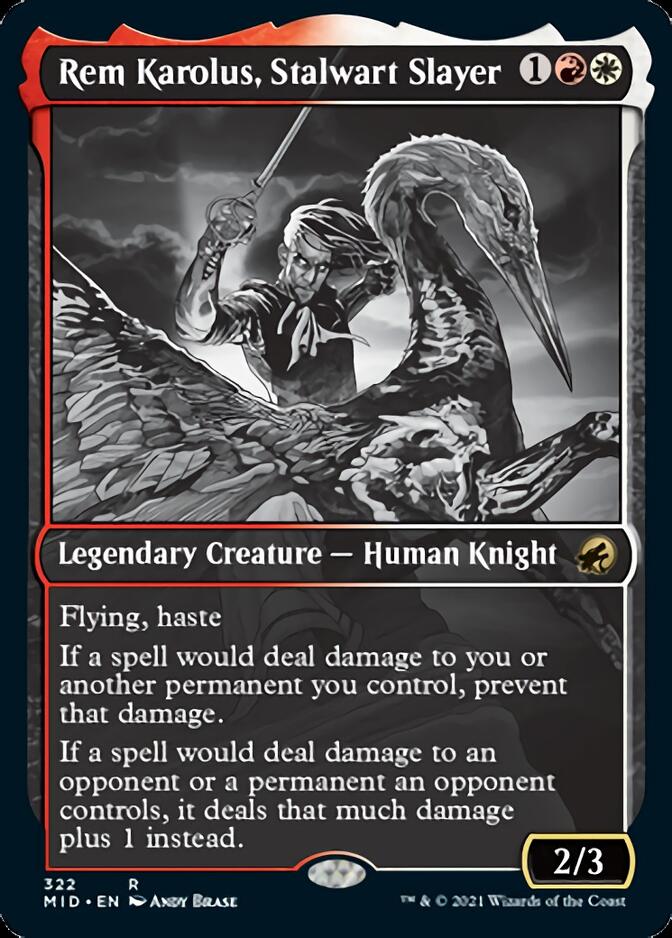 Rem Karolus, Stalwart Slayer (Showcase Eternal Night) [Innistrad: Midnight Hunt] | Jack's On Queen