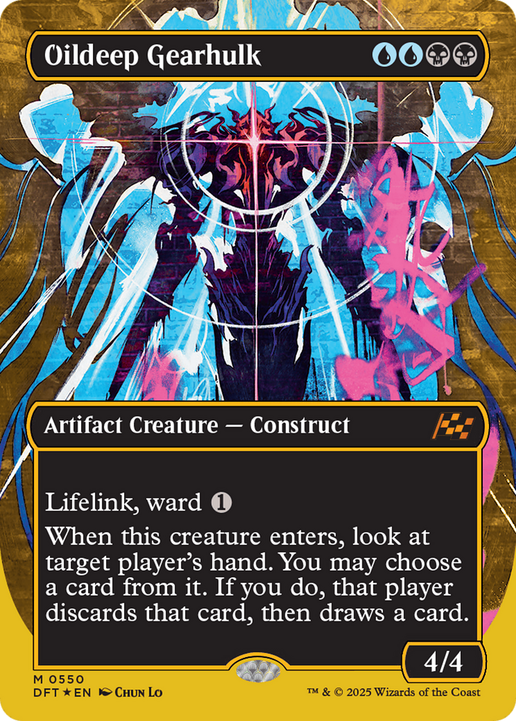 Oildeep Gearhulk (Borderless) (First-Place Foil) [Aetherdrift] | Jack's On Queen