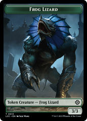 Frog Lizard // Merfolk (0003) Double-Sided Token [The Lost Caverns of Ixalan Commander Tokens] | Jack's On Queen