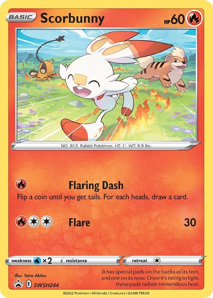 Scorbunny (SWSH244) [Sword & Shield: Black Star Promos] | Jack's On Queen