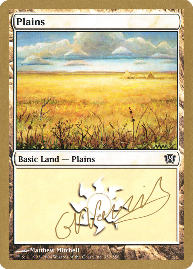 Plains (gn332) (Gabriel Nassif) [World Championship Decks 2004] | Jack's On Queen