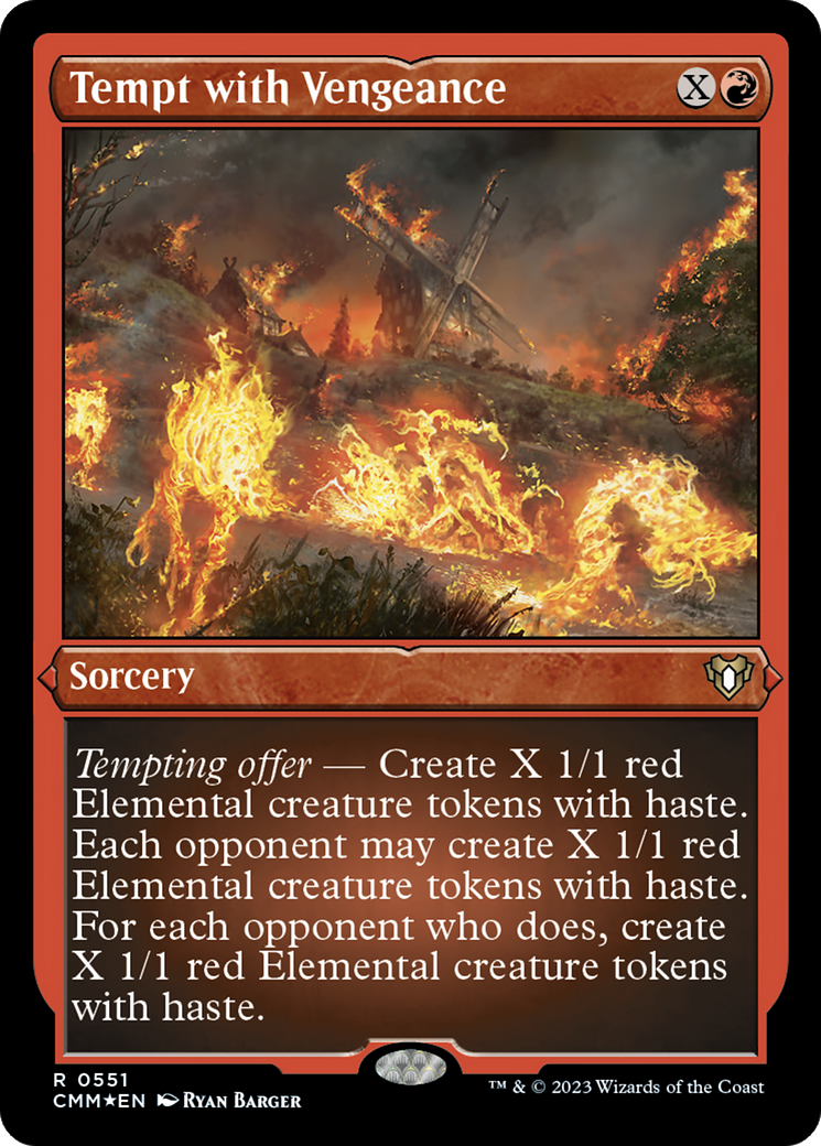 Tempt with Vengeance (Foil Etched) [Commander Masters] | Jack's On Queen