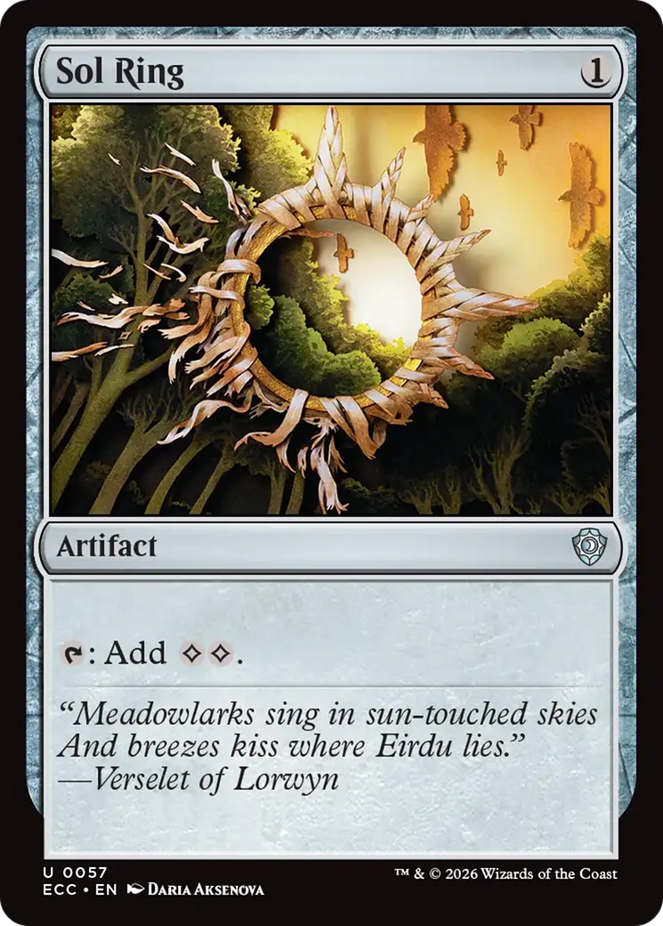 Sol Ring (0057) [Lorwyn Eclipsed Commander] | Jack's On Queen