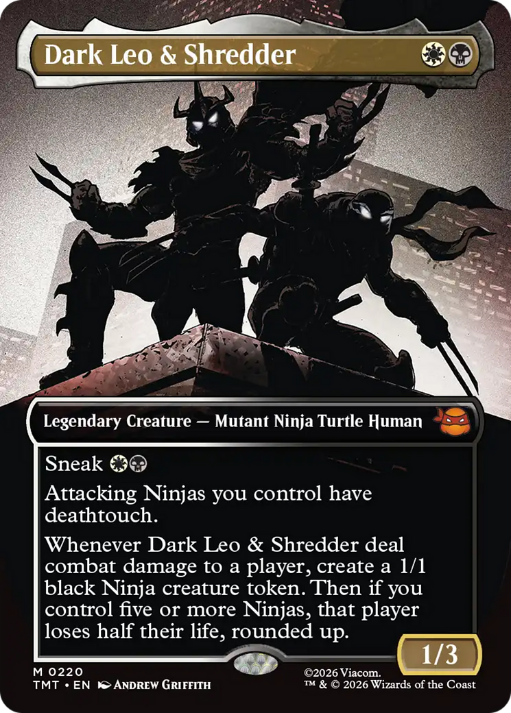 Dark Leo & Shredder (Borderless) [Teenage Mutant Ninja Turtles] | Jack's On Queen