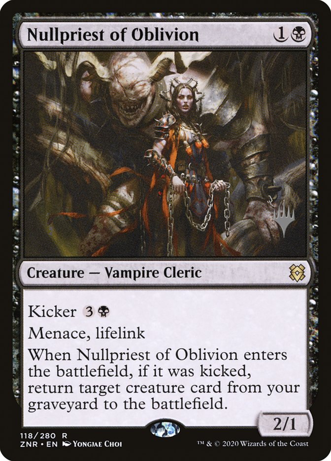 Nullpriest of Oblivion (Promo Pack) [Zendikar Rising Promos] | Jack's On Queen