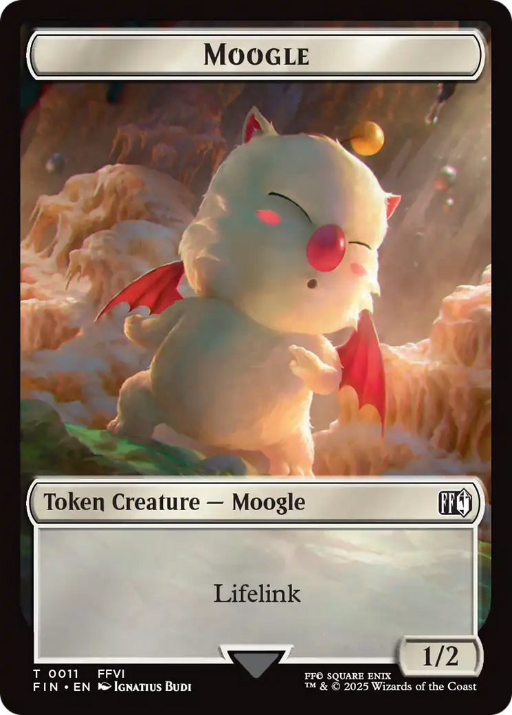 Moogle (0011) // Copy (0001) Double-Sided Token [FINAL FANTASY Tokens] | Jack's On Queen