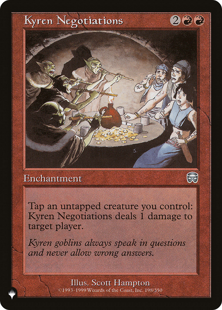 Kyren Negotiations [The List Reprints] | Jack's On Queen