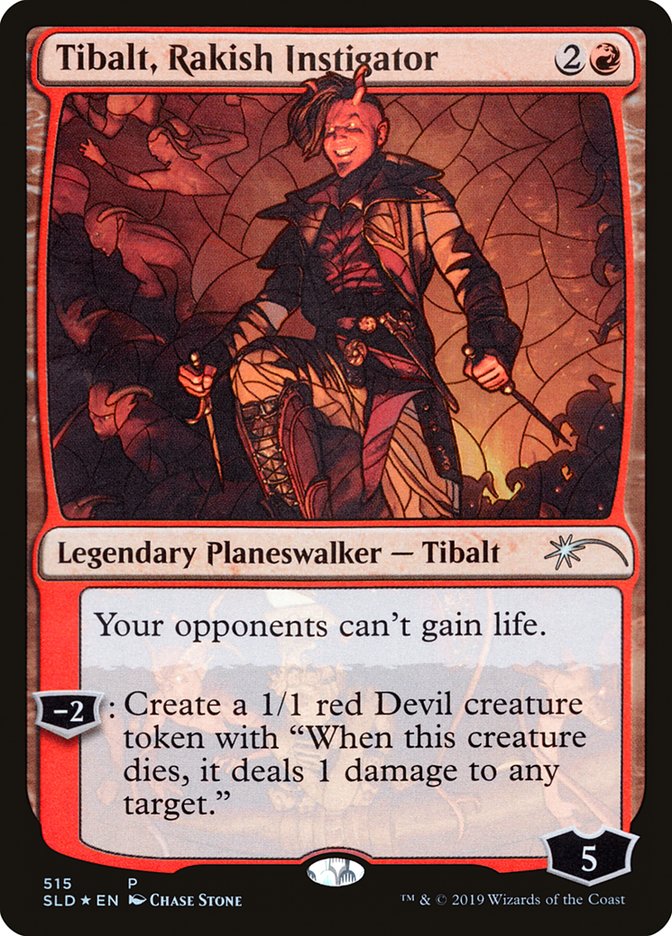 Tibalt, Rakish Instigator (Stained Glass) [Secret Lair Drop Promos] | Jack's On Queen