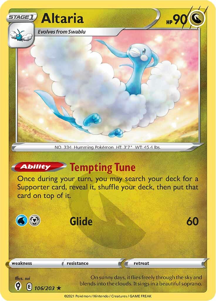 Altaria (106/203) [Sword & Shield: Evolving Skies] | Jack's On Queen