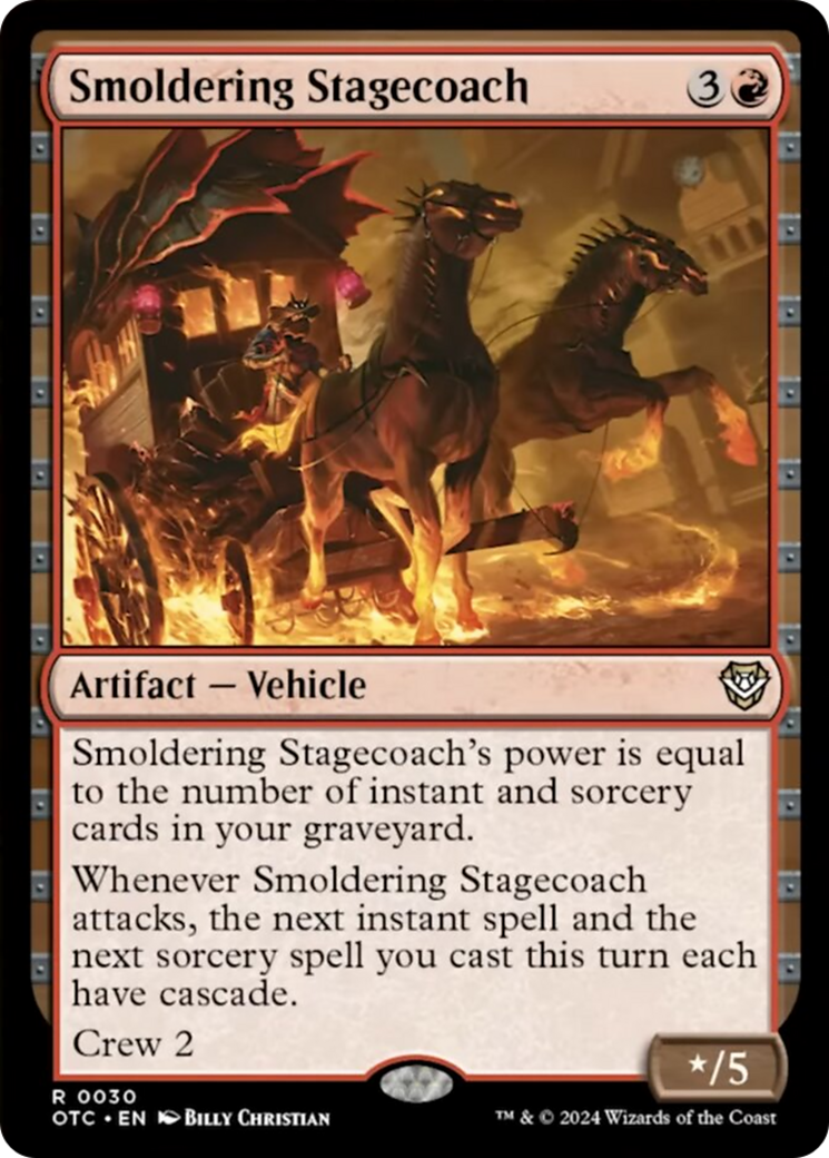 Smoldering Stagecoach [Outlaws of Thunder Junction Commander] | Jack's On Queen
