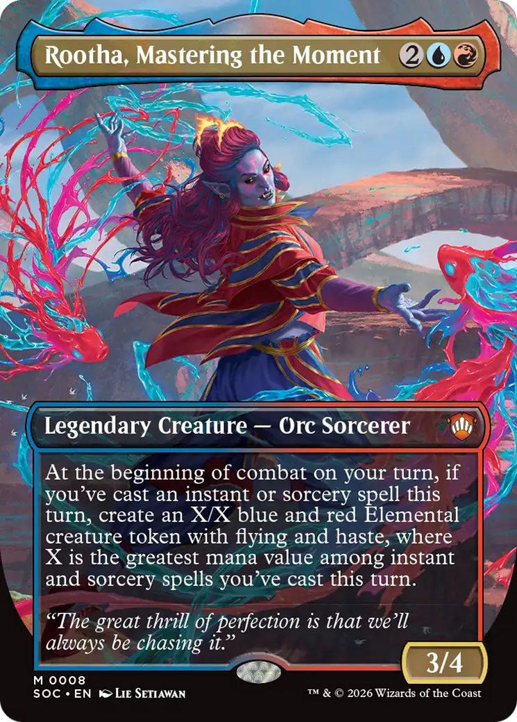 Rootha, Mastering the Moment (Borderless) [Secrets of Strixhaven Commander] | Jack's On Queen