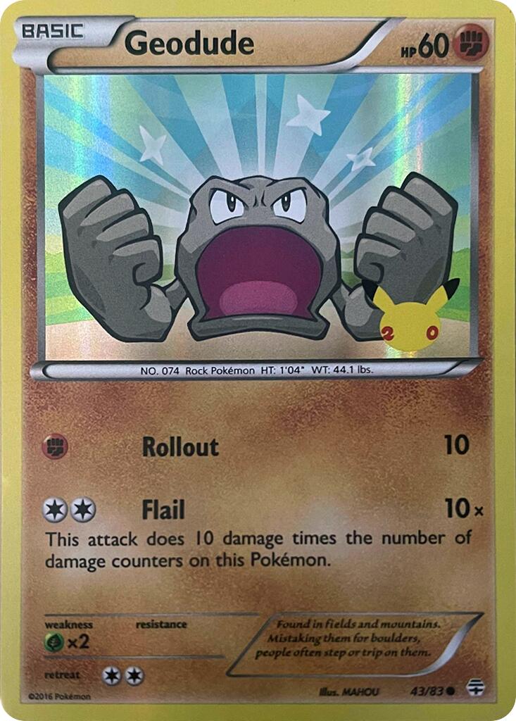 Geodude (043/083) [Celebrations: 25th Anniversary] | Jack's On Queen