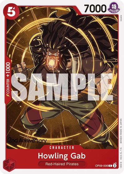 Howling Gab (OP09-006) [Emperors in the New World: 2nd Anniversary Tournament Cards] | Jack's On Queen