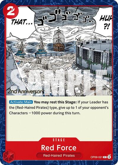 Red Force (OP09-021) [Emperors in the New World: 2nd Anniversary Tournament Cards] | Jack's On Queen