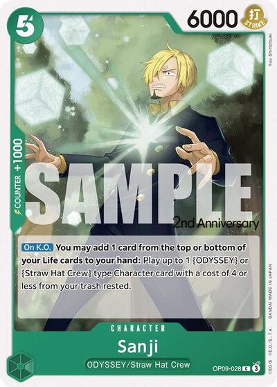 Sanji (028) (OP09-028) [Emperors in the New World: 2nd Anniversary Tournament Cards] | Jack's On Queen