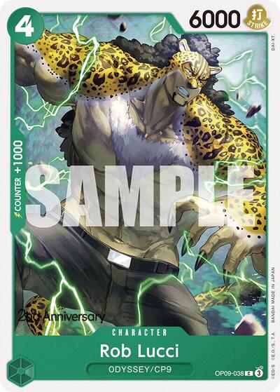 Rob Lucci (038) (OP09-038) [Emperors in the New World: 2nd Anniversary Tournament Cards] | Jack's On Queen