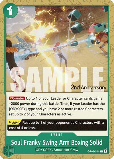 Soul Franky Swing Arm Boxing Solid (OP09-041) [Emperors in the New World: 2nd Anniversary Tournament Cards] | Jack's On Queen