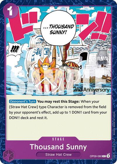 Thousand Sunny (OP09-080) [Emperors in the New World: 2nd Anniversary Tournament Cards] | Jack's On Queen