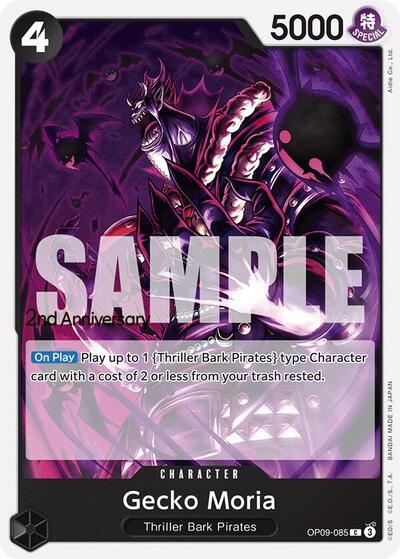 Gecko Moria (OP09-085) [Emperors in the New World: 2nd Anniversary Tournament Cards] | Jack's On Queen