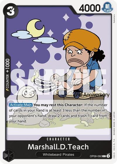 Marshall.D.Teach (092) (OP09-092) [Emperors in the New World: 2nd Anniversary Tournament Cards] | Jack's On Queen
