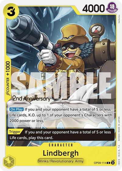 Lindbergh (OP09-114) [Emperors in the New World: 2nd Anniversary Tournament Cards] | Jack's On Queen