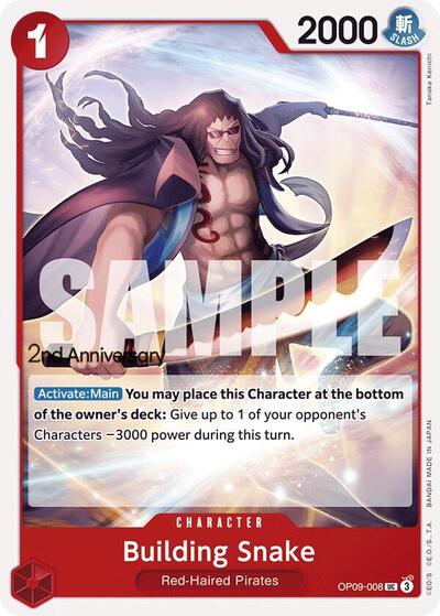 Building Snake (OP09-008) [Emperors in the New World: 2nd Anniversary Tournament Cards] | Jack's On Queen