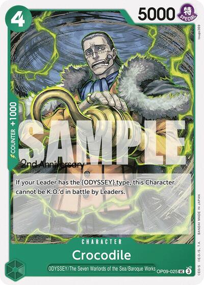 Crocodile (025) (OP09-025) [Emperors in the New World: 2nd Anniversary Tournament Cards] | Jack's On Queen