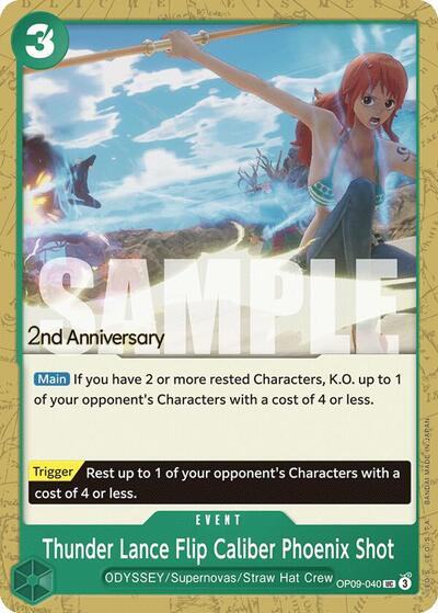 Thunder Lance Flip Caliber Phoenix Shot (OP09-040) [Emperors in the New World: 2nd Anniversary Tournament Cards] | Jack's On Queen