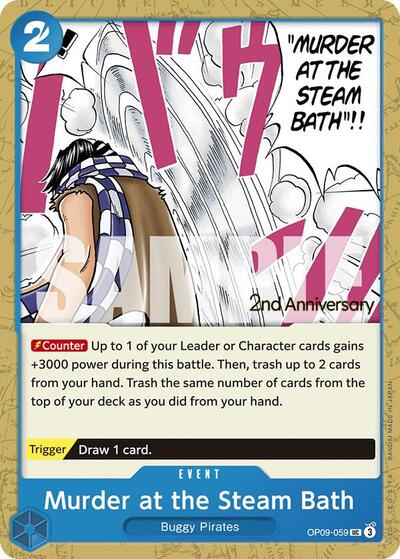 Murder at the Steam Bath (OP09-059) [Emperors in the New World: 2nd Anniversary Tournament Cards] | Jack's On Queen
