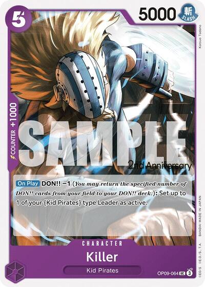Killer (OP09-064) [Emperors in the New World: 2nd Anniversary Tournament Cards] | Jack's On Queen