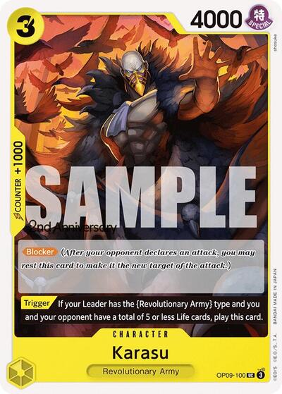 Karasu (OP09-100) [Emperors in the New World: 2nd Anniversary Tournament Cards] | Jack's On Queen