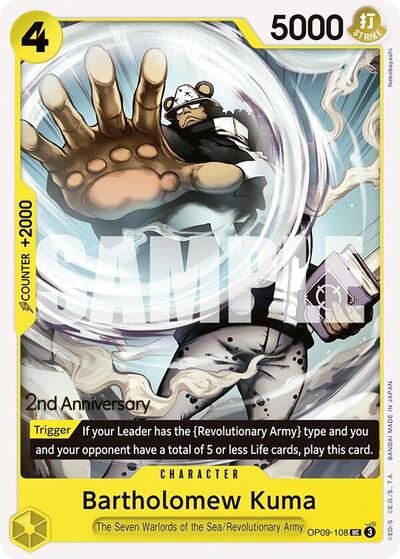 Bartholomew Kuma (OP09-108) [Emperors in the New World: 2nd Anniversary Tournament Cards] | Jack's On Queen