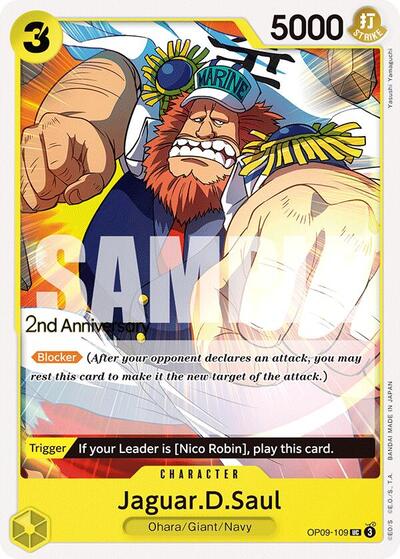 Jaguar.D.Saul (OP09-109) [Emperors in the New World: 2nd Anniversary Tournament Cards] | Jack's On Queen