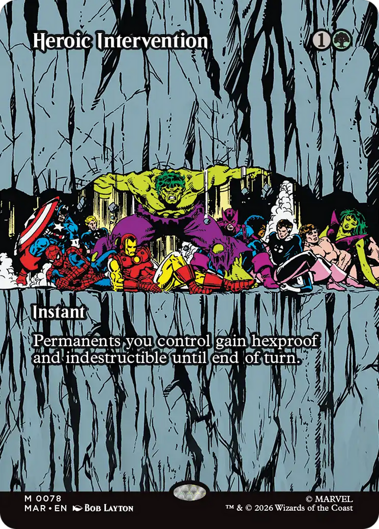 Heroic Intervention (0078) (Borderless) [Marvel Universe: Eternal-Legal] | Jack's On Queen