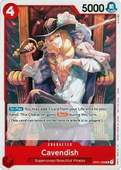 Cavendish (OP01-008) [One Piece Demo Deck Cards] | Jack's On Queen