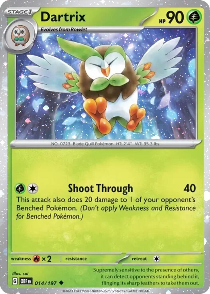 Dartrix (014/197) (Cosmos Holo) [Miscellaneous Cards] | Jack's On Queen