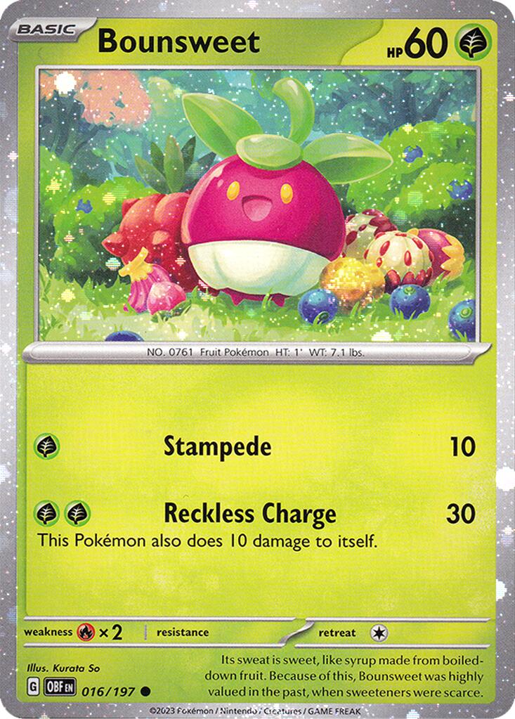 Bounsweet (016/197) (Cosmos Holo) [Miscellaneous Cards] | Jack's On Queen