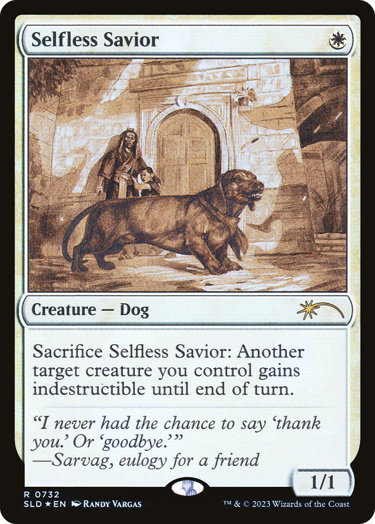 Selfless Savior (Sketch) [Secret Lair Drop Promos] | Jack's On Queen