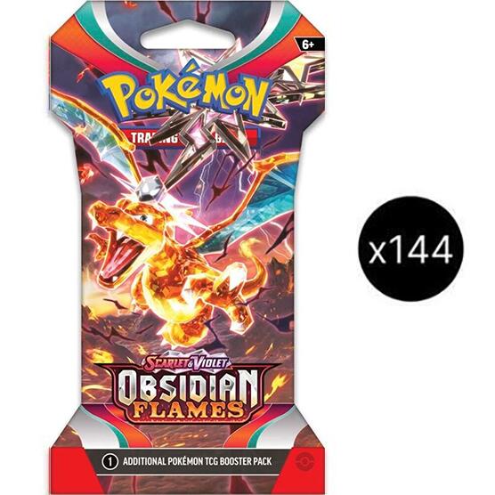 Scarlet & Violet: Obsidian Flames - Sleeved Booster Pack Case | Jack's On Queen