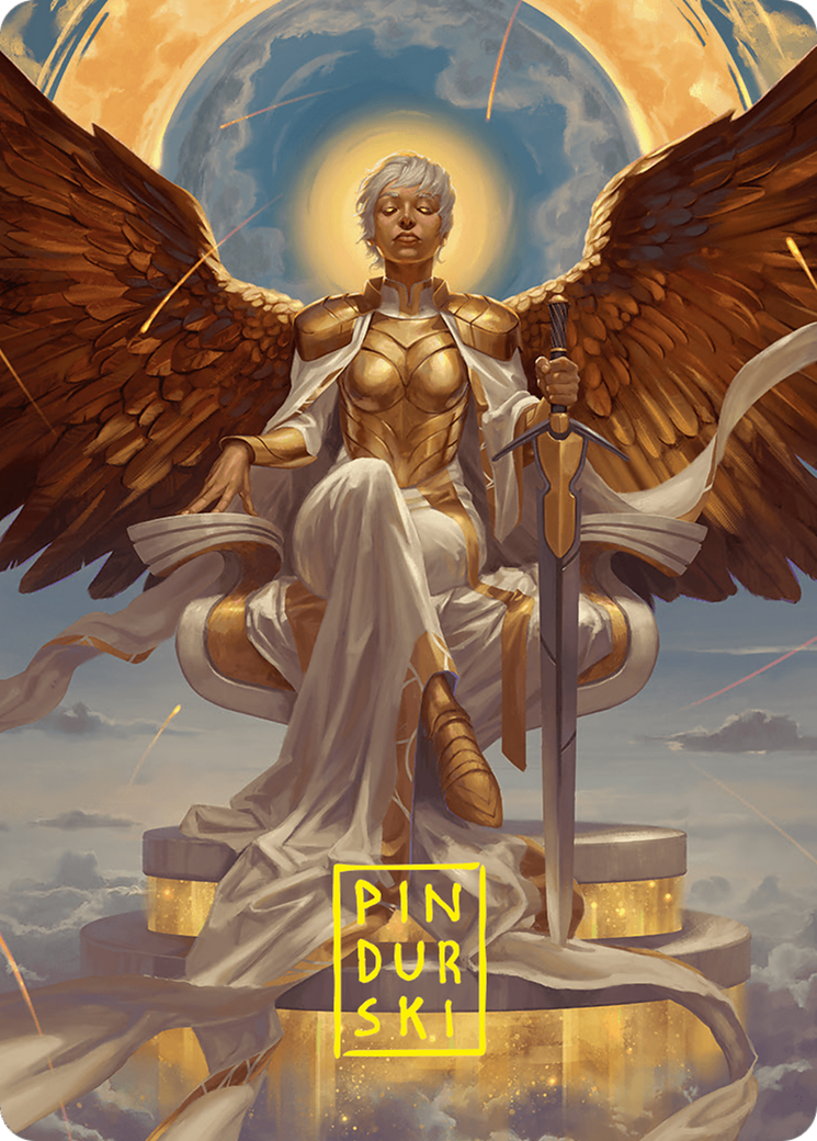 Herald of Eternal Dawn Art Card (27/54) (Gold-Stamped Signature) [Foundations Art Series] | Jack's On Queen