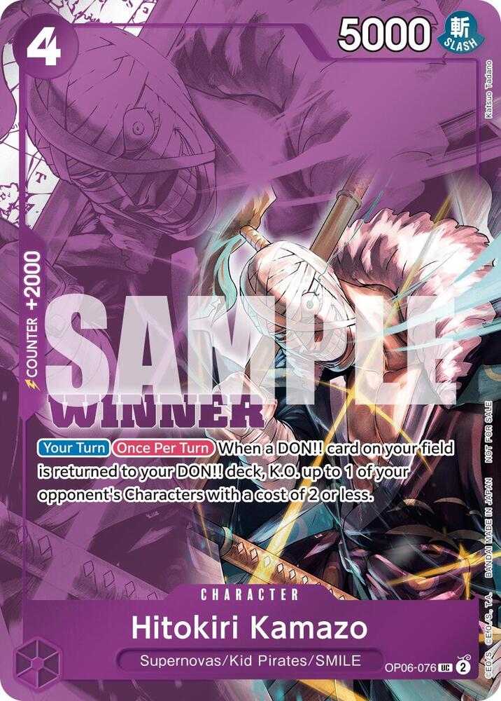 Hitokiri Kamazo (Winner Pack 2025 Vol. 1) (OP06-076) [One Piece Promotion Cards] | Jack's On Queen