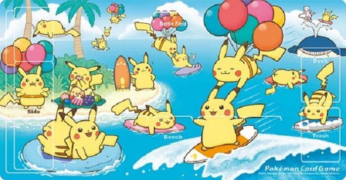 Playmat - Surfing Pikachu & Flying Pikachu (Pokemon Center Japan Exclusive) | Jack's On Queen