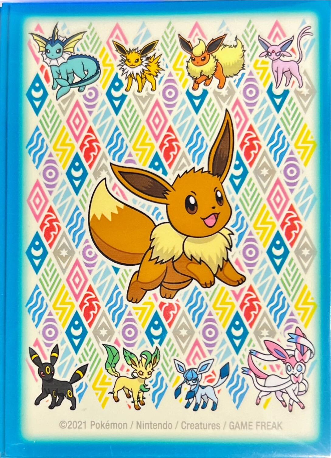 Card Sleeves - Eevee Prismatic (Blue Frame) (65-Pack) | Jack's On Queen
