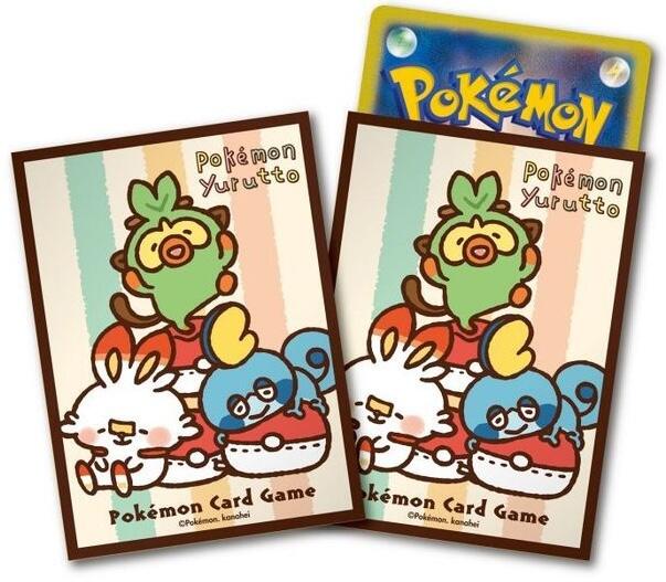 Card Sleeves - Yurutto Chilling with Cushions (64-Pack) (Pokemon Center Japan Exclusive) | Jack's On Queen
