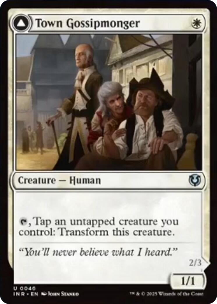 Town Gossipmonger // Incited Rabble [Innistrad Remastered] | Jack's On Queen