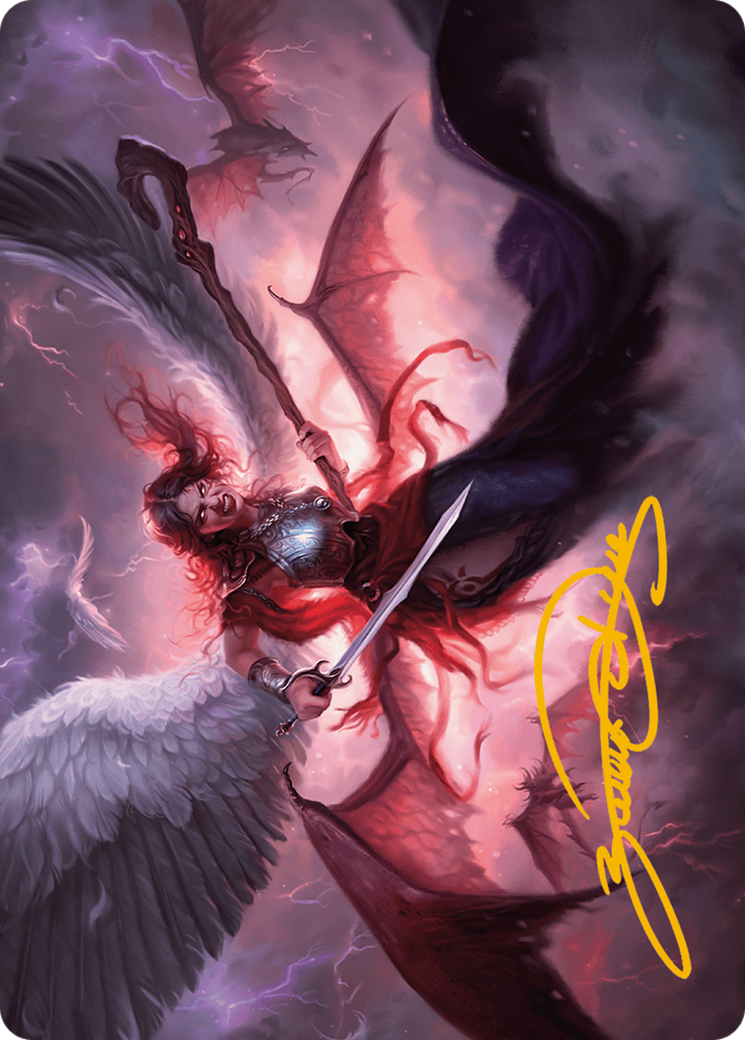 Kaalia of the Vast Art Card (Gold-Stamped Signature) [Modern Horizons 3 Art Series] | Jack's On Queen