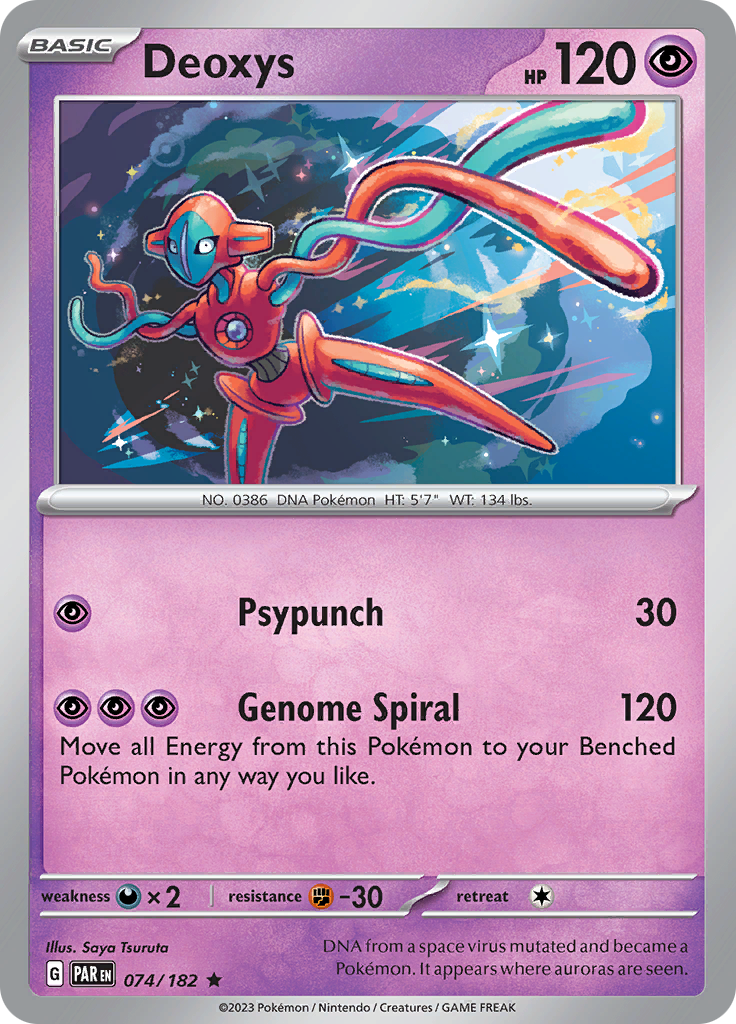 Deoxys (074/182) [Scarlet & Violet: Paradox Rift] | Jack's On Queen