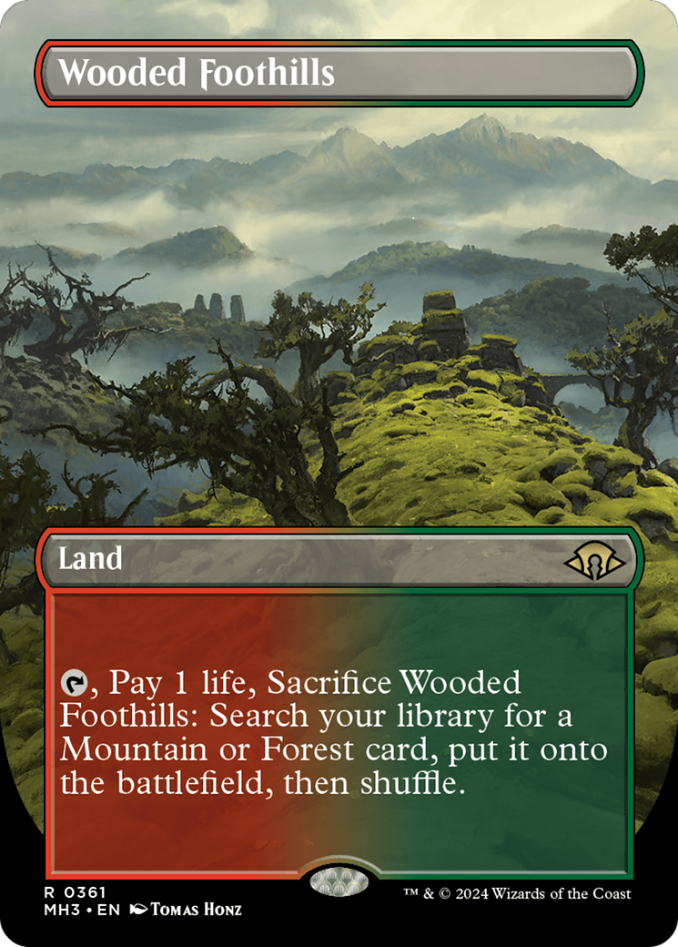 Wooded Foothills (Borderless) [Modern Horizons 3] | Jack's On Queen